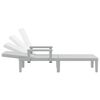 vidaXL 4-Way Height Adjustable Sun Lounger 155.5x57x28 cm Polypropylene