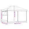 vidaXL Foldable Party Tent Pop-Up with 4 Sidewalls Burgundy