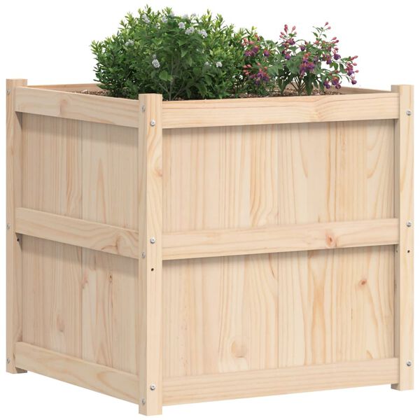 vidaXL Garden Planter 70x70x70 cm Solid Wood Pine