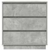 vidaXL Bedside Cabinet Concrete Grey 71 x 34.5 x 75 cm Engineered wood
