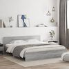 vidaXL Bed Frame without Mattress Grey Sonoma 180x200 cm Super King