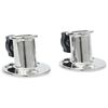 vidaXL Bimini Round Base for 26 mm Tube 2 pcs Stainless Steel