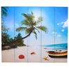 vidaXL Folding Room Divider 200x170 cm Beach