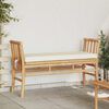 vidaXL Garden Bench with Cushion Brown 110 x 38 x 65cm Bamboo