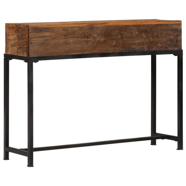 vidaXL Console Table 110x30x80 cm Solid Wood Reclaimed