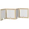 vidaXL Foldable Dog Gate with Stands 4 pcs Sonoma Oak 401 cm