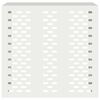 vidaXL Air Conditioner Cover White 110 x 50 x 105 cm Steel