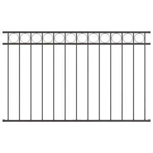 vidaXL Fence Element ASSEN 163 x 80 cm Steel Grey
