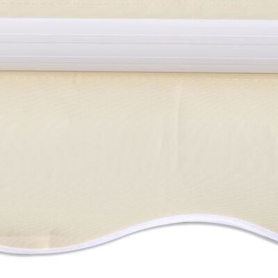 vidaXL Awning Top Sunshade Canvas Cream 350x250 cm