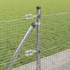 vidaXL Fence Post Silver 10 x 0.4 m (19 x 19 mm mesh) Steel