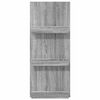 vidaXL Magazine Rack Grey Sonoma 43 x 11 x 102 cm Engineered Wood