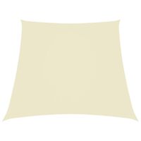 vidaXL Sunshade Sail Oxford Fabric Trapezium 2/4x3 m Cream