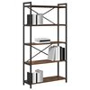 vidaXL Bookshelf Smoked Oak 80 x 30 x 155 cm Engineered Wood