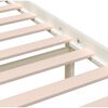 vidaXL Bed Frame without Mattress White Solid Wood 200x200 cm (810103+814165)