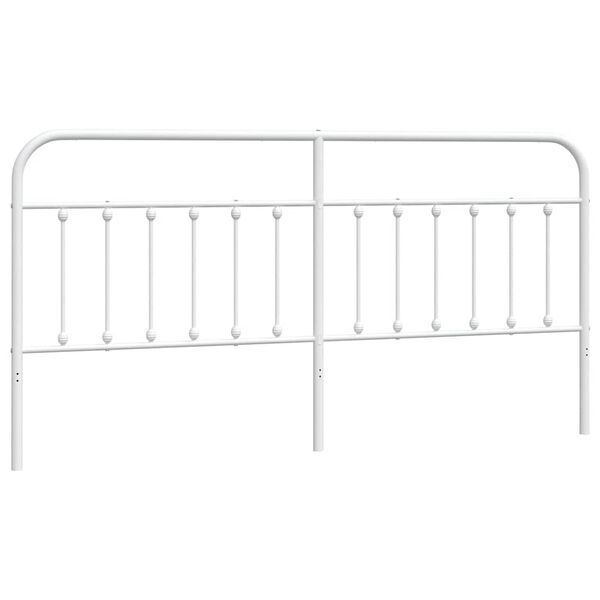 vidaXL Metal Headboard White 193 cm