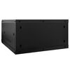 vidaXL Network Cabinet with Storage Black 60 x 60 x 35 cm Steel
