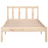 vidaXL Bed Frame without Mattress Solid Wood Small Single