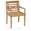 vidaXL Batavia Chairs 6 pcs Solid Teak Wood