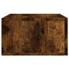 vidaXL Wall-mounted Bedside Cabinet Smoked Oak 35x35x20 cm