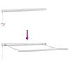vidaXL Retractable Awning Red and White 350 x 250 cm Fabric and Metal