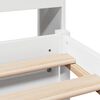 vidaXL Bookcase Bed without Mattress White 135x190cm Double Solid Wood Pine