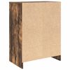 vidaXL Shoe Cabinet Smoked Oak 57x34x76 cm Engineered Wood