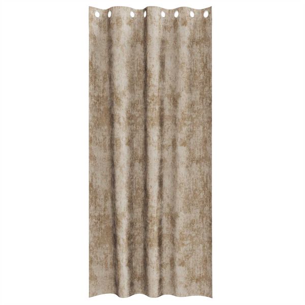 vidaXL Velvet Curtains 2 pcs Champagne 260 x 140 cm Velvet