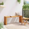 vidaXL Bench Oil Natural 110 x 30 x 45 cm Solid Teak Wood