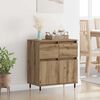 vidaXL Sideboard Artisan Oak 60 x 35 x 70 cm Engineered Wood and Iron