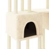 vidaXL Cat Tree with Sisal Scratching Posts Cream 199 cm