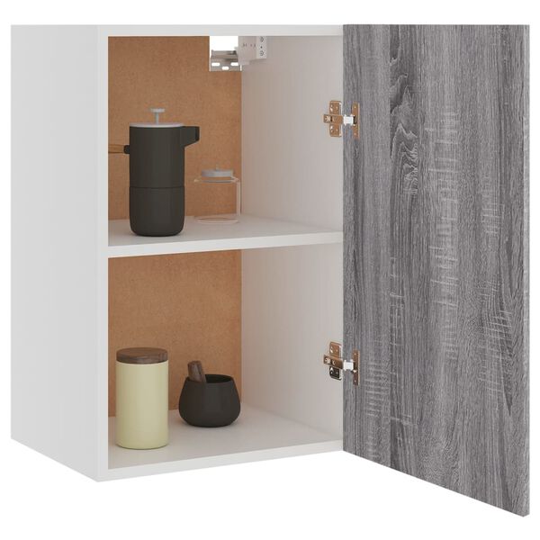 vidaXL Hanging Cabinet Lyon Grey Sonoma 39.5x31x60 cm Engineered Wood