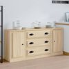 vidaXL Sideboards 3 pcs Sonoma Oak Engineered Wood