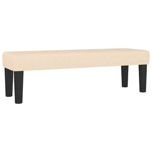 vidaXL Bench Cream 100 x 30 x 30 cm Fabric