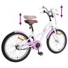 vidaXL Kids Bike 20'' for 6-11 Years Old White