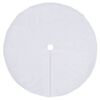 vidaXL Christmas Tree Skirt White 150 cm Faux Fur