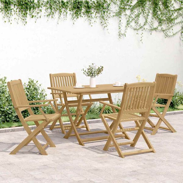 vidaXL Folding Garden Chairs 4 pcs 57.5x54.5x90 cm Solid Wood Acacia