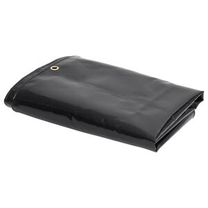vidaXL Tarpaulins Black 4 x 5 m Canvas with PVC Coating