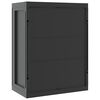 vidaXL Outdoor Storage Cabinet Black 65x37x85 cm PP