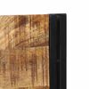 vidaXL Headboard 200 cm Solid Wood Mango and Iron