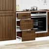 vidaXL Kitchen Base Cabinet Lucca Brown Oak Engineered Wood