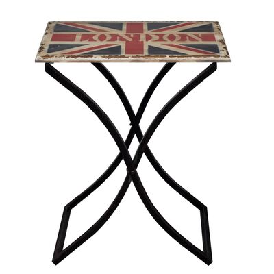 vidaXL Coffee Table Wood with Union Jack Design