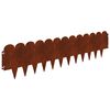 vidaXL Lawn Edging 20 pcs 103 x 25 cm Steel Rusty