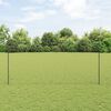 vidaXL Fence with Post Grey 1.5 x 25 m Steel
