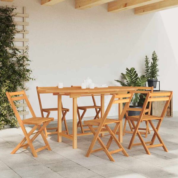 vidaXL Extending Garden Table 110-160x80x75 cm Solid Wood Teak
