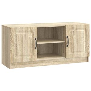 vidaXL TV Cabinet Sonoma Oak 102 x 34.5 x 47 cm Engineered Wood