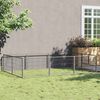 vidaXL Dog Kennel Silver 6 m&sup2; Steel