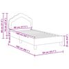 vidaXL Children's Bed Frame with Headboard Purple 80 x 160 cm Velvet