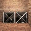 vidaXL Wine Rack 2 pcs White 62 x 25 x 62 cm Solid Pine Wood