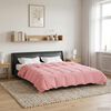 vidaXL Summer Duvet Quilted Pink 240 x 260 cm Microfiber