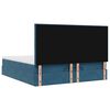 vidaXL Ottoman Bed with Mattresses Dark Blue 180x200cm Velvet